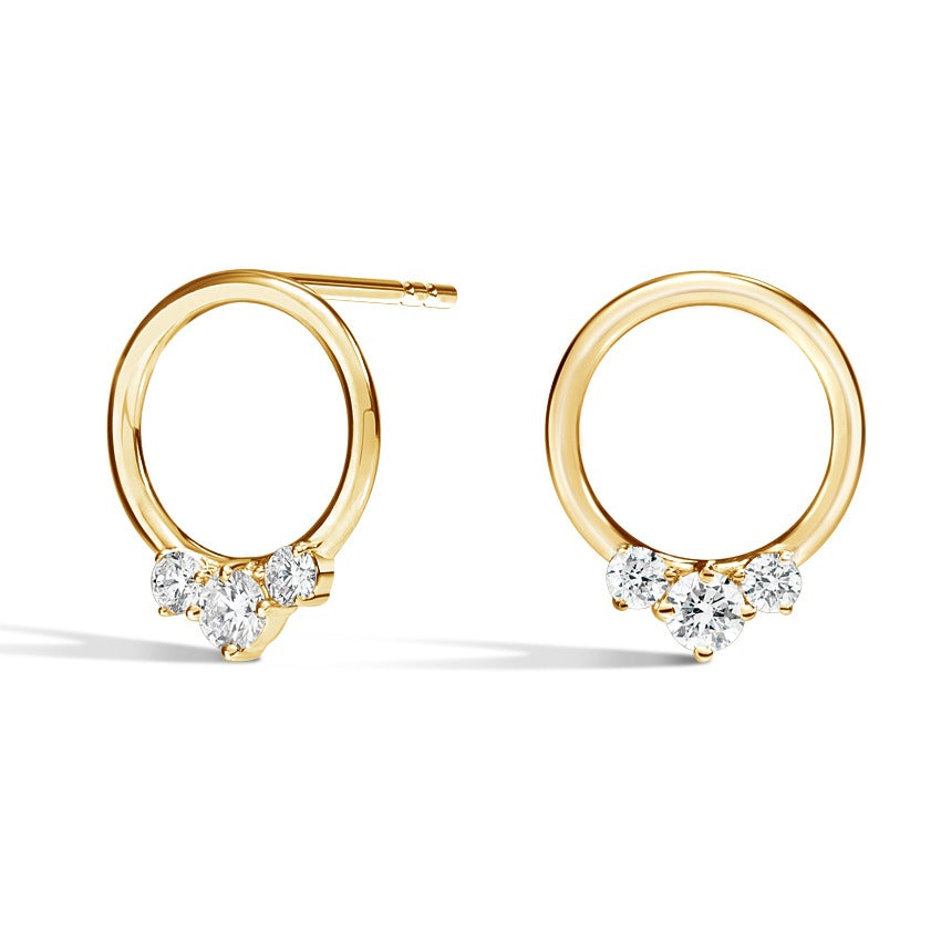 0.50CTW Diamond Hoop Earrings