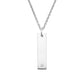 0.03CT Bar Diamond Pendant  customdiamjewel 10KT White Gold VVS-EF