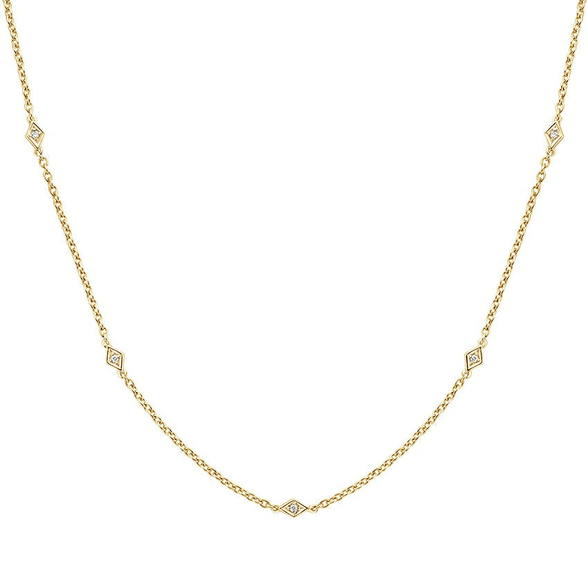 Simple 0.05CT Diamond Necklace