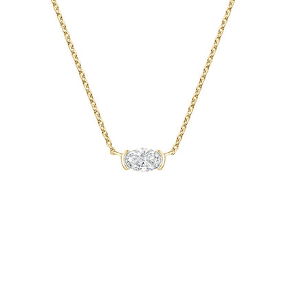 0.45CTW East West Diamond Necklace