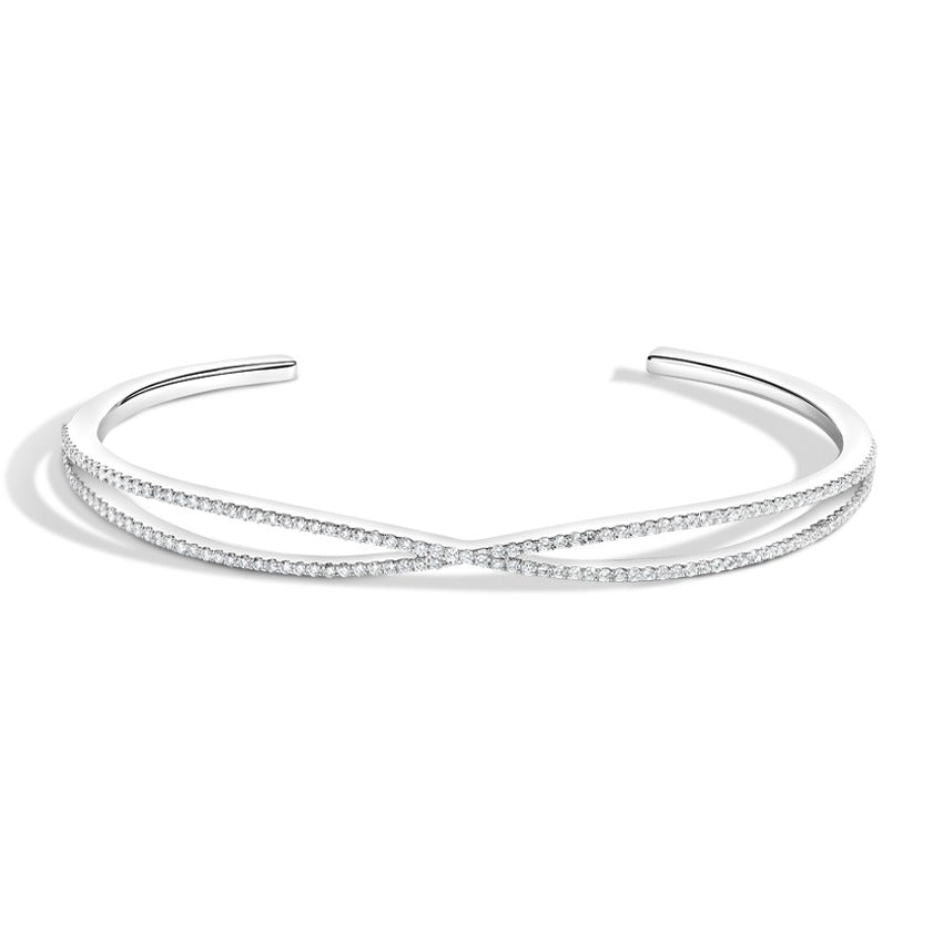 0.50CTW Unique Diamond Cuff Bracelet