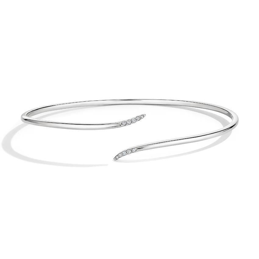 0.07CTW Adjustable Diamond Cuff Bracelet