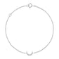 0.07CTW Diamond Half Moon Chain Bracelet  customdiamjewel 10KT White Gold VVS-EF