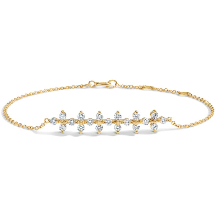 0.38CTW Unique Round Diamond Wedding Bracelet  customdiamjewel   