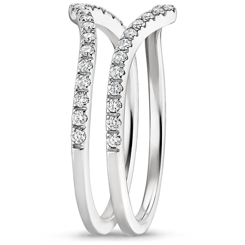 0.33CTW Lab Grown Diamond Curved Wedding Band  customdiamjewel   