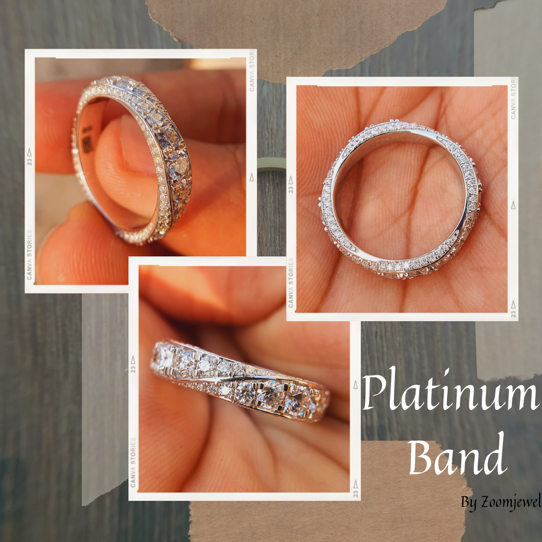 Wide Moissanite Full Eternity Wedding Band Unique Matching Band  customdiamjewel   
