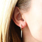 14K Gold Drop Single Spike Earrings