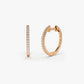 0.17CTW Diamond Hoop Earrings  customdiamjewel 10KT Rose Gold VVS-EF