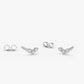 0.15CTW Trio Diamond Stud Earrings  customdiamjewel 10KT White Gold VVS-EF