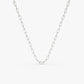 14k Solid Gold Paper Clip Link Necklace  customdiamjewel 10KT White Gold 