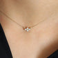 0.13CTW Four Stone Diamond Necklace  customdiamjewel   