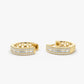 0.50CTW Pave Diamond Hoops Earrings  customdiamjewel   