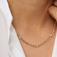 0.07CT Bezel Set Round Cut Diamond Chain Necklace  customdiamjewel   