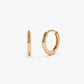 14k Solid Gold Plain Huggies Earrings  customdiamjewel 10KT Rose Gold 