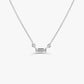0.15CTW Baguette Diamond Necklace  customdiamjewel 10KT White Gold VVS-EF