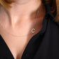 14K Solid Gold Sideways Initial Necklace  customdiamjewel   