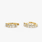 0.39CTW Baguette Diamond Hoop Earrings  customdiamjewel   