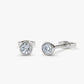0.20CTW Bezel Set Diamond Stud Earrings