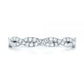 Half Eternity Twisted Wedding Band  customdiamjewel 10KT White Gold VVS-EF