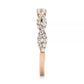 Half Eternity Twisted Wedding Band  customdiamjewel   