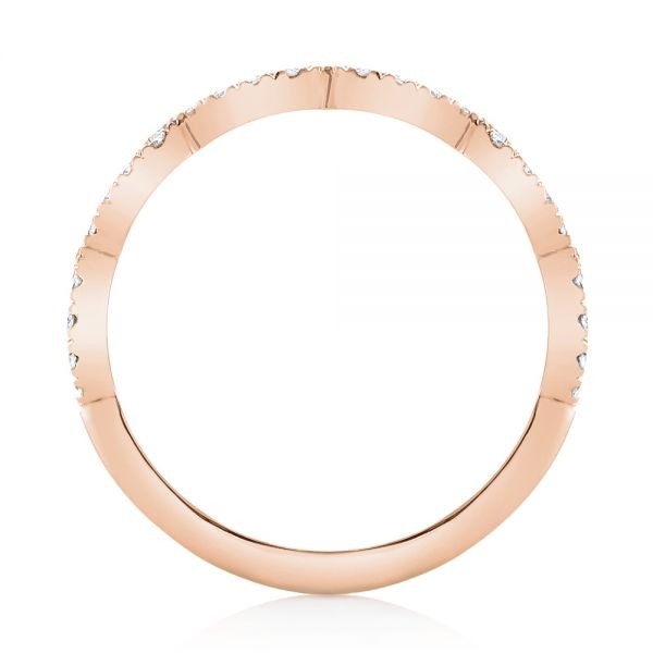 Half Eternity Twisted Wedding Band  customdiamjewel   