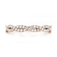Half Eternity Twisted Wedding Band  customdiamjewel 10KT Rose Gold VVS-EF