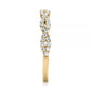 Half Eternity Twisted Wedding Band  customdiamjewel   