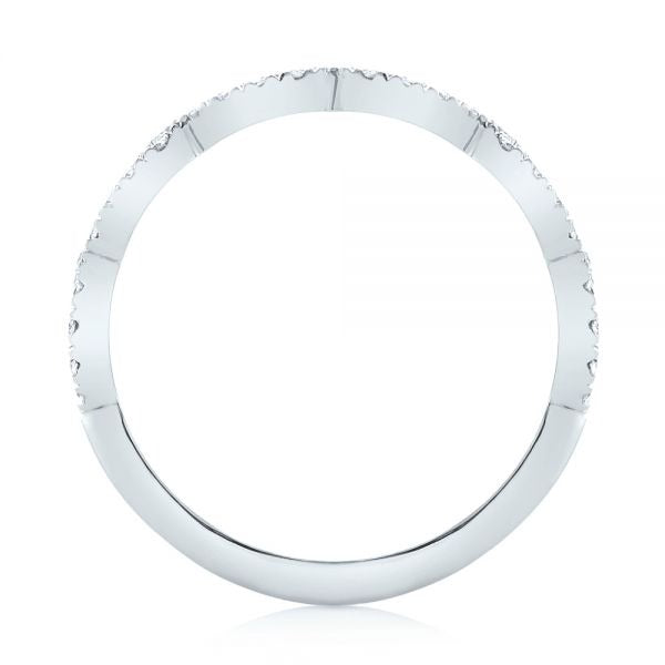 Half Eternity Twisted Wedding Band  customdiamjewel   
