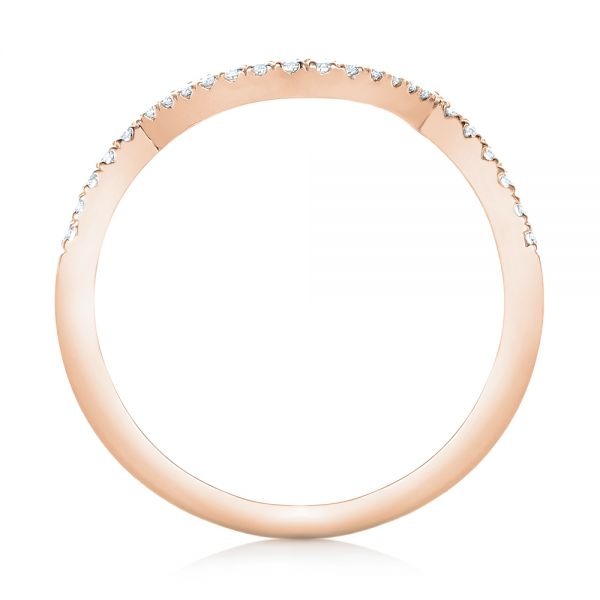 U Shape Moissanite Wedding Band For Her  customdiamjewel   