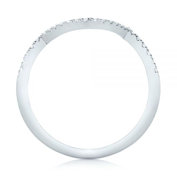 U Shape Moissanite Wedding Band For Her  customdiamjewel   