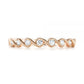 Classic Moissanite Women's Wedding Band  customdiamjewel 10KT Rose Gold VVS-EF
