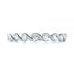 Classic Moissanite Women's Wedding Band  customdiamjewel 10KT White Gold VVS-EF