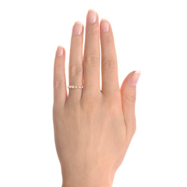 Classic Moissanite Women's Wedding Band  customdiamjewel   