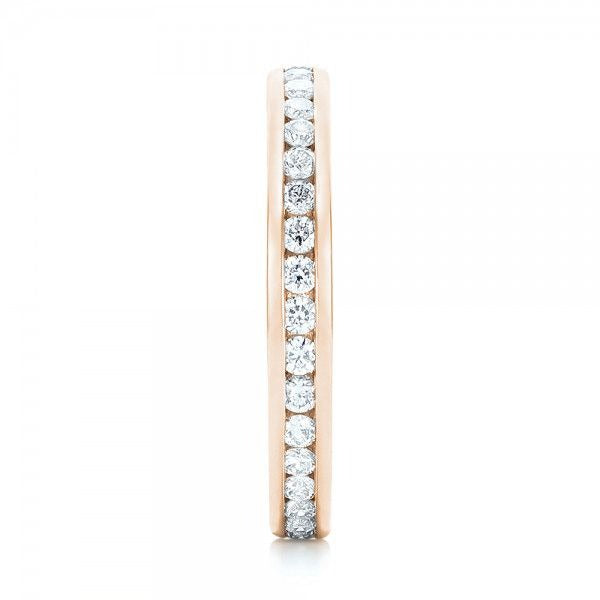 Round Cut Moissanite Wedding eternity Diamond Band  customdiamjewel   