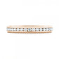 Round Cut Moissanite Wedding eternity Diamond Band  customdiamjewel 10KT Rose Gold VVS-EF