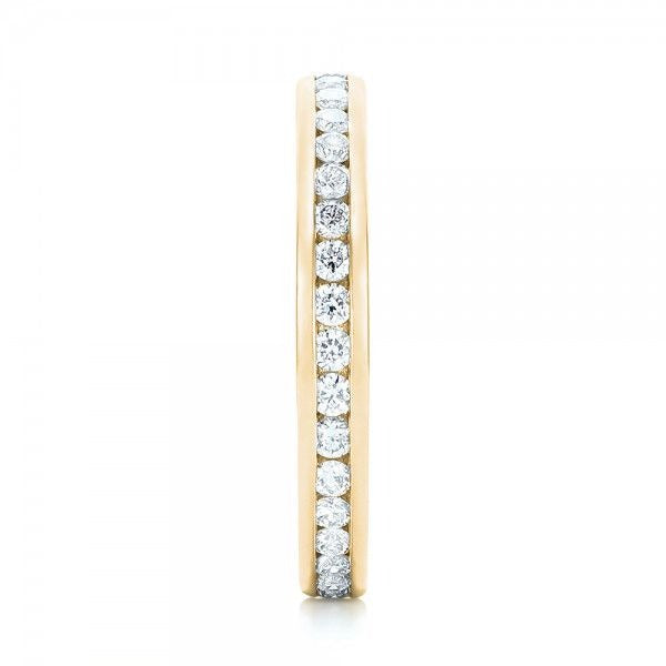 Round Cut Moissanite Wedding eternity Diamond Band  customdiamjewel   