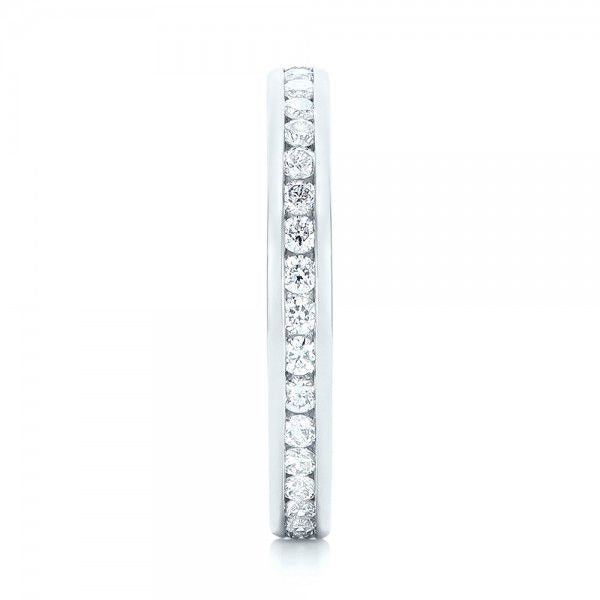 Round Cut Moissanite Wedding eternity Diamond Band  customdiamjewel   