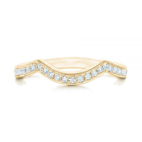 Curved Moissanite Channel Set Wedding Eternity Band  customdiamjewel   