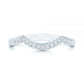 Curved Moissanite Channel Set Wedding Eternity Band  customdiamjewel   