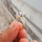 Elongated Cushion Cut Moissanite Engagement Ring  customdiamjewel   