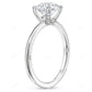 Elongated Cushion Cut Moissanite Engagement Ring  customdiamjewel   