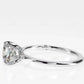 Elongated Cushion Cut Moissanite Engagement Ring  customdiamjewel   