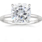 Elongated Cushion Cut Moissanite Engagement Ring  customdiamjewel   