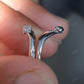 Curved Moissanite Open Shank Stacking Wedding Band  customdiamjewel   