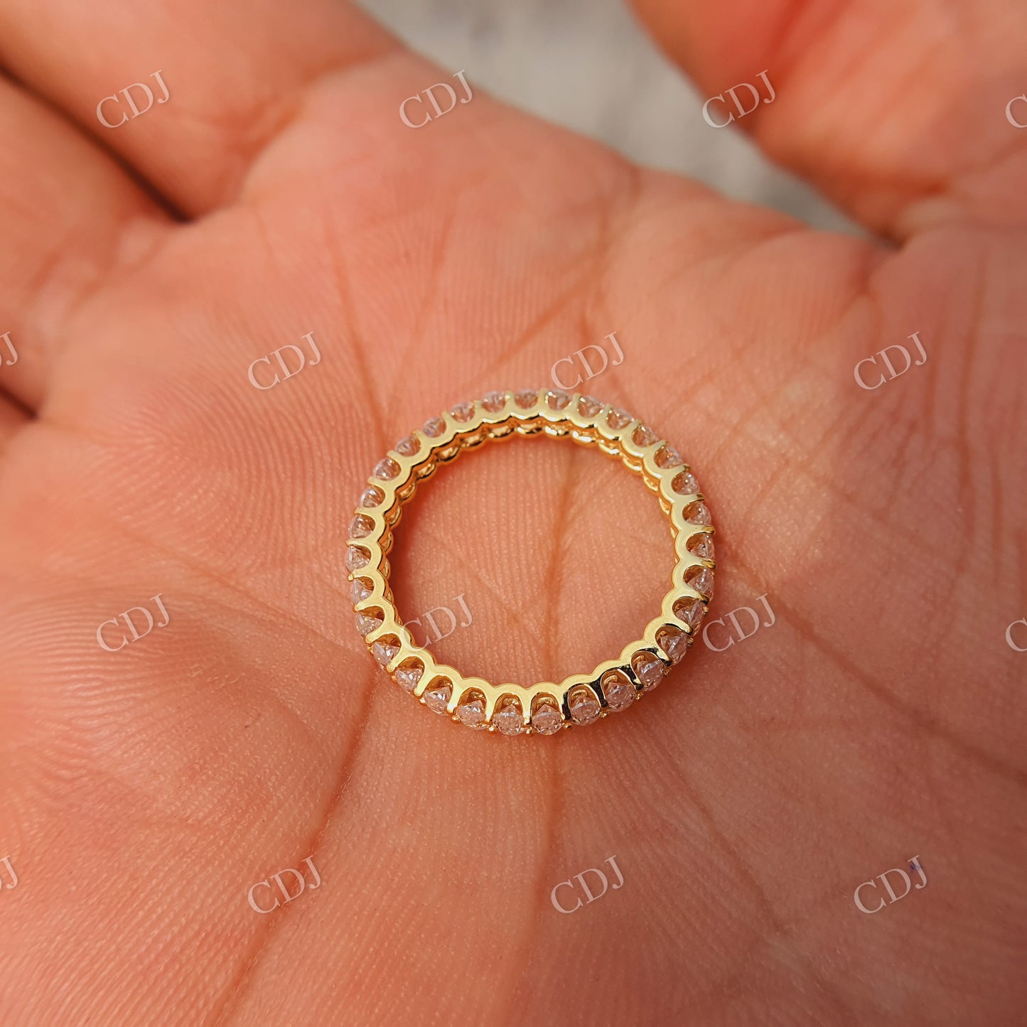 Oval Wedding Band| 14k Gold Full Eternity Ring| Wedding Anniversary Gift| Oval Moissanite Wedding Band  customdiamjewel   