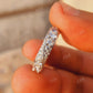 Wide Moissanite Full Eternity Wedding Band Unique Matching Band  customdiamjewel   