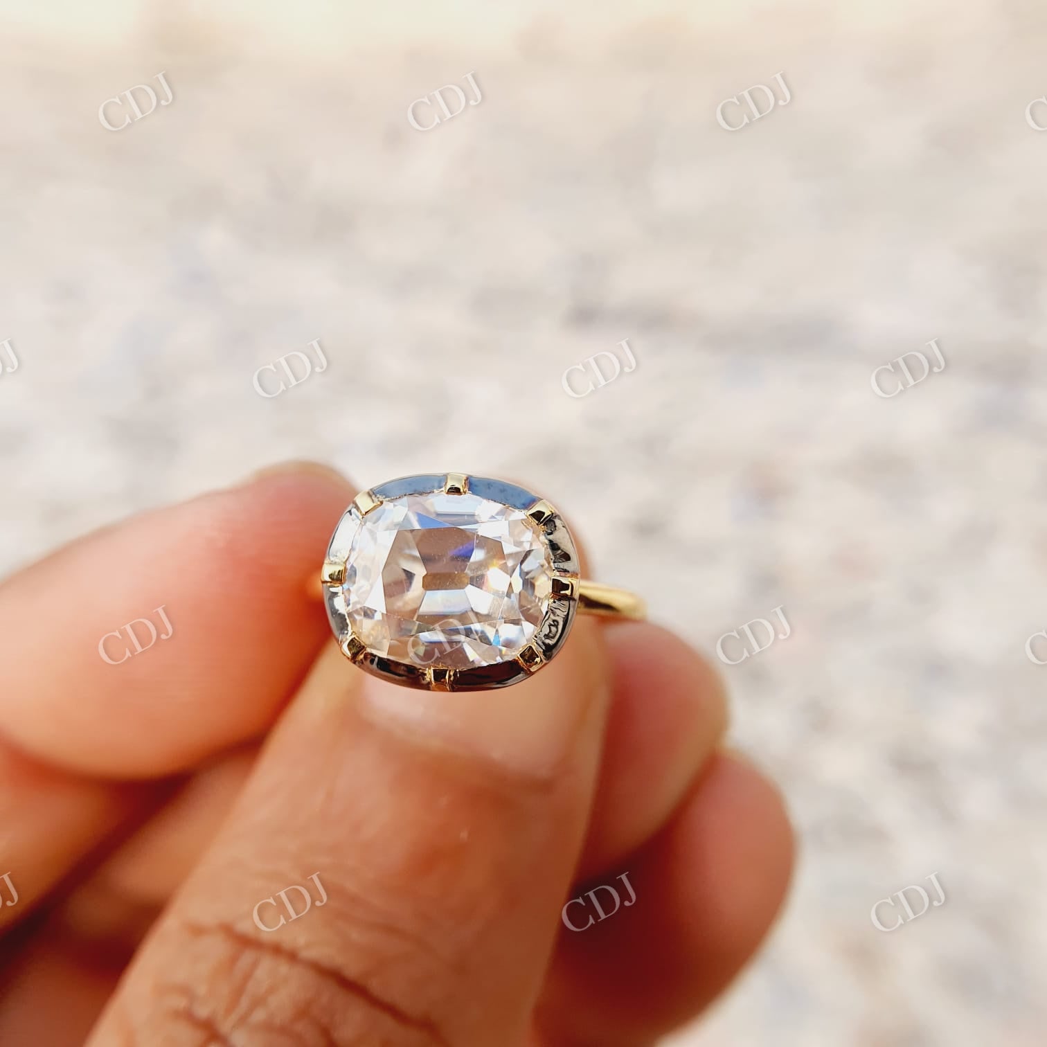 Georgian Victorian Style Engagement Ring customdiamjewel
