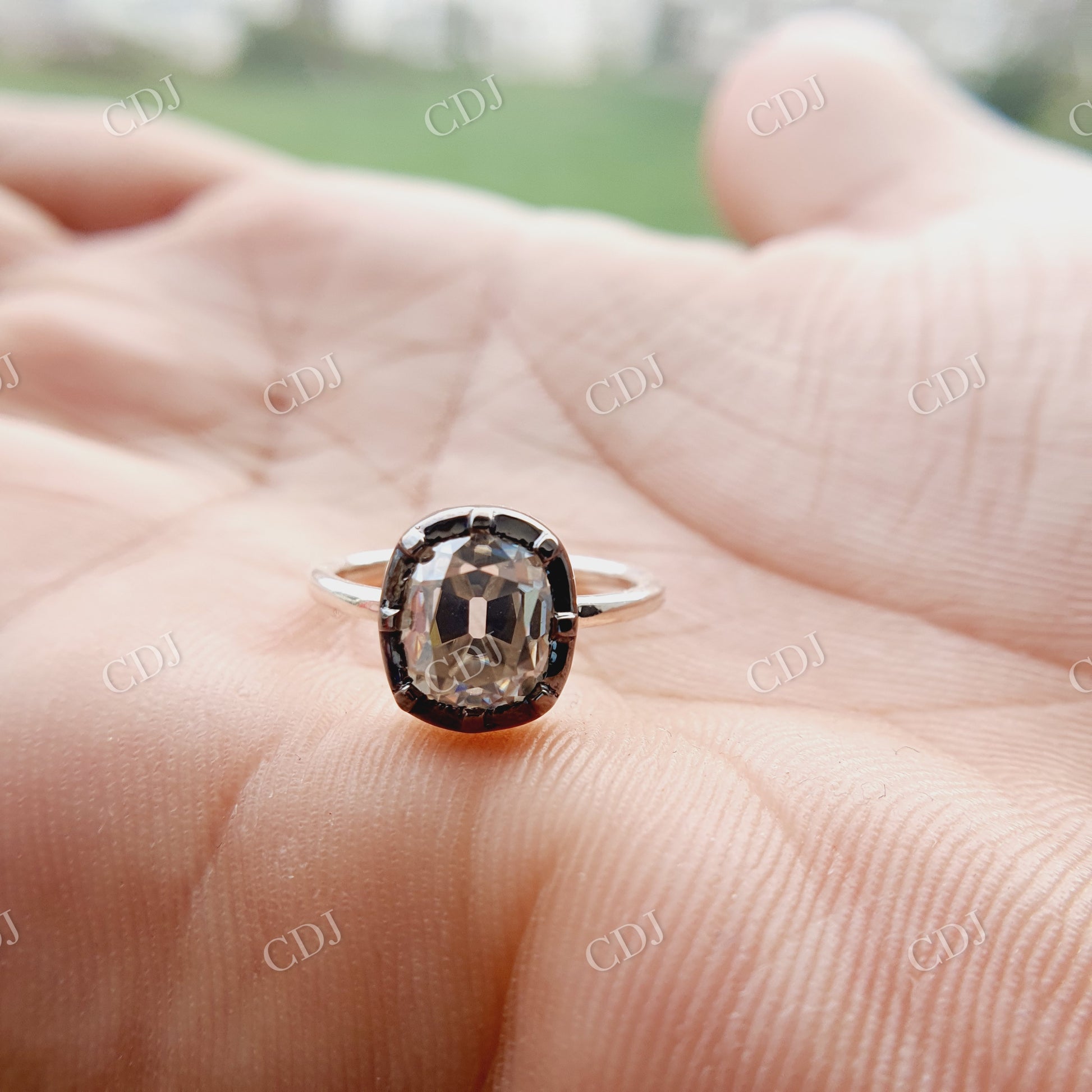 Georgian Victorian Style Engagement Ring customdiamjewel