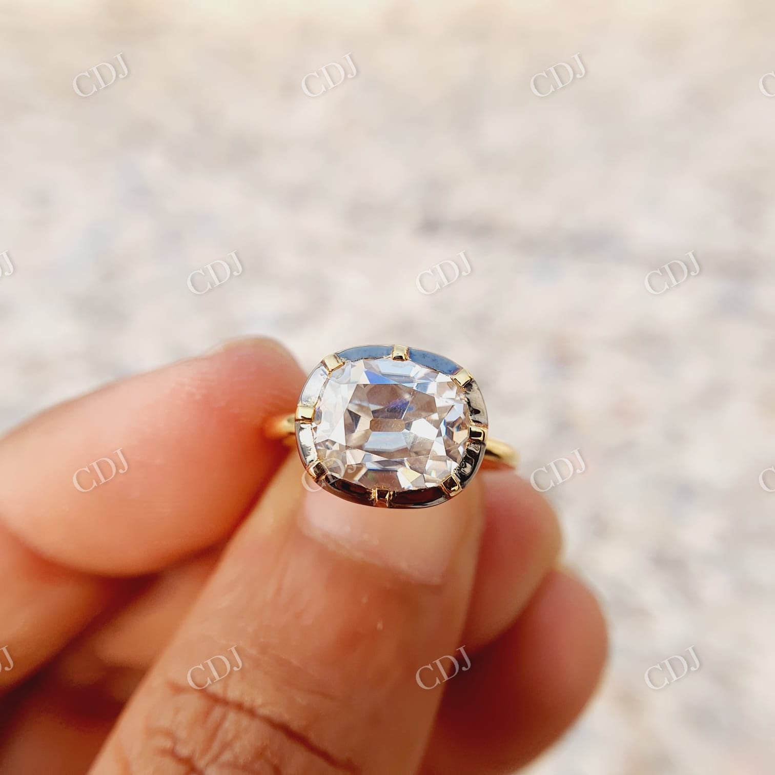 Georgian Victorian Style Engagement Ring customdiamjewel