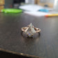 2.13CTW Classic Kite Cut Salt And Pepper Moissanite Engagement Ring  customdiamjewel   